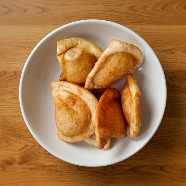 Pierogies in the Basket.