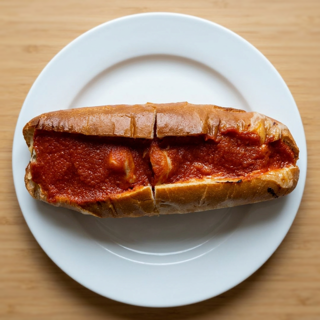 Meatball Parmigiana Style Hoagie.