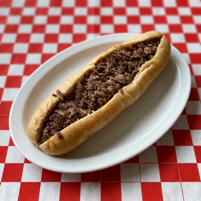Beef Steak Parmigiana Style Hot Hoagie.