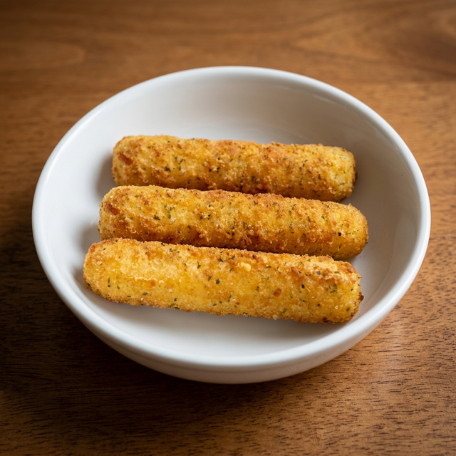 Batter Dipped Mozzarella Sticks.