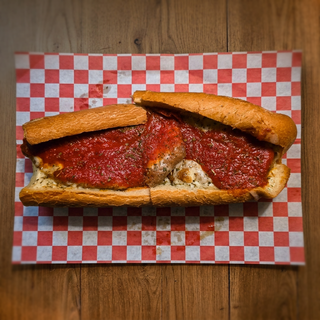 Chicken Parmigiana Style Hoagie.