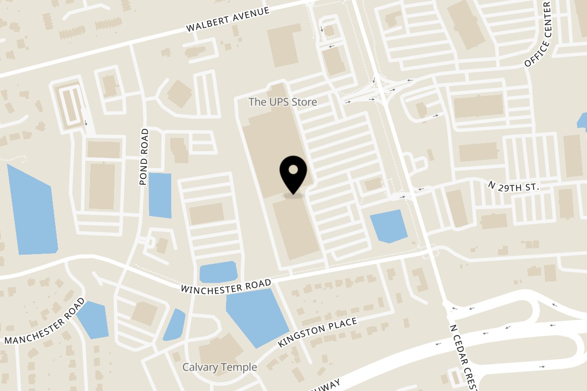 Map showing the location of Biaggio Pizzeria & Family Restaurant on 1526 N Cedar Crest Blvd in Allentown