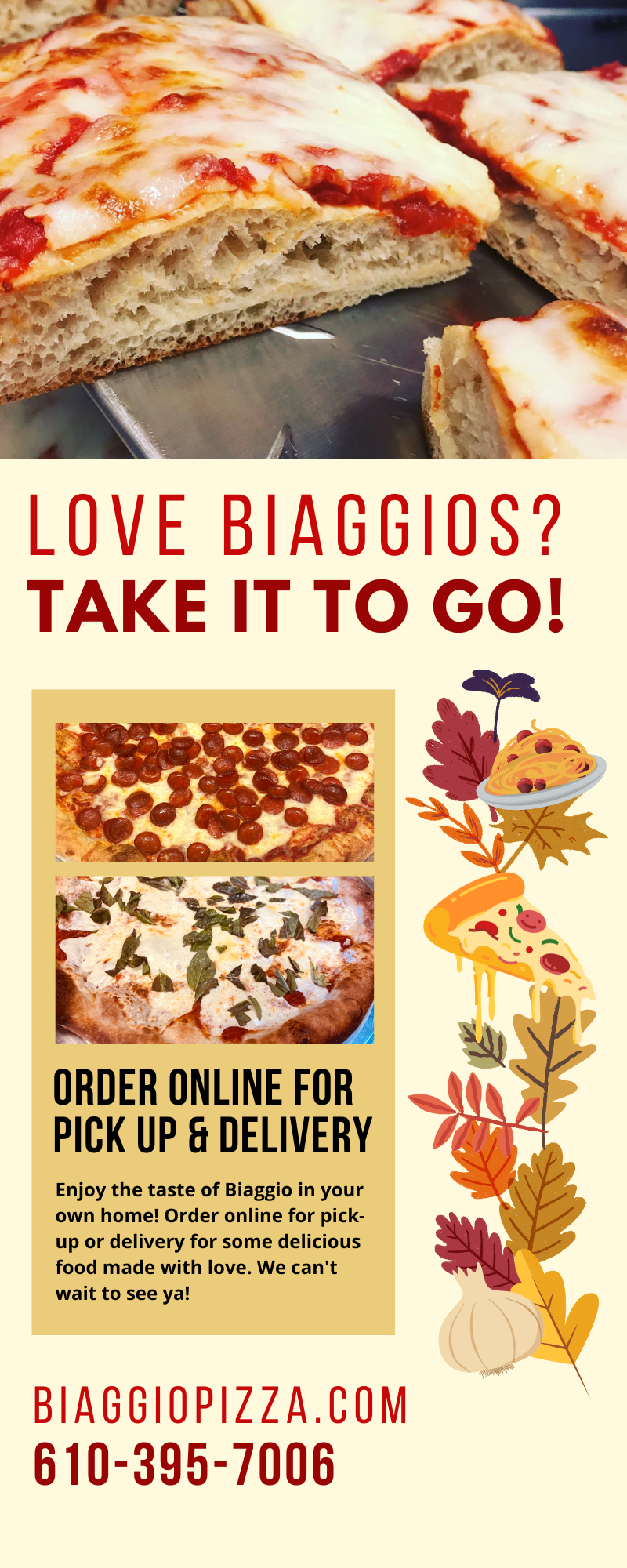 Love Biaggios? Take it To Go! 1